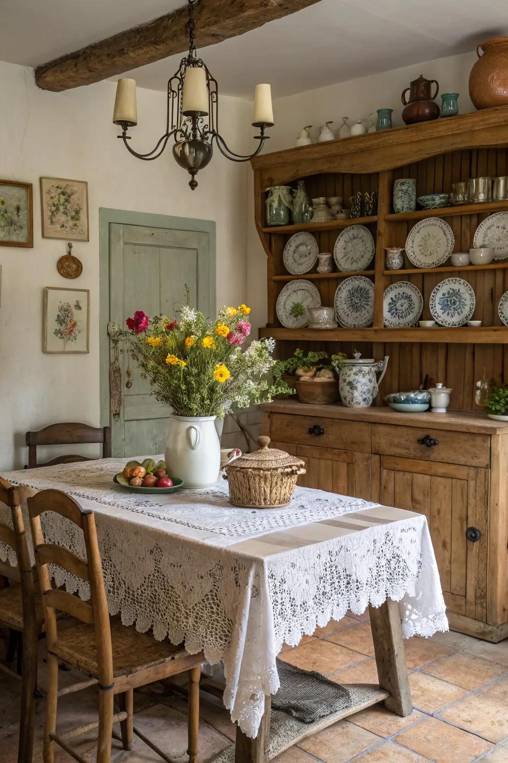 DIY projects add a personal and unique touch to the dining space.