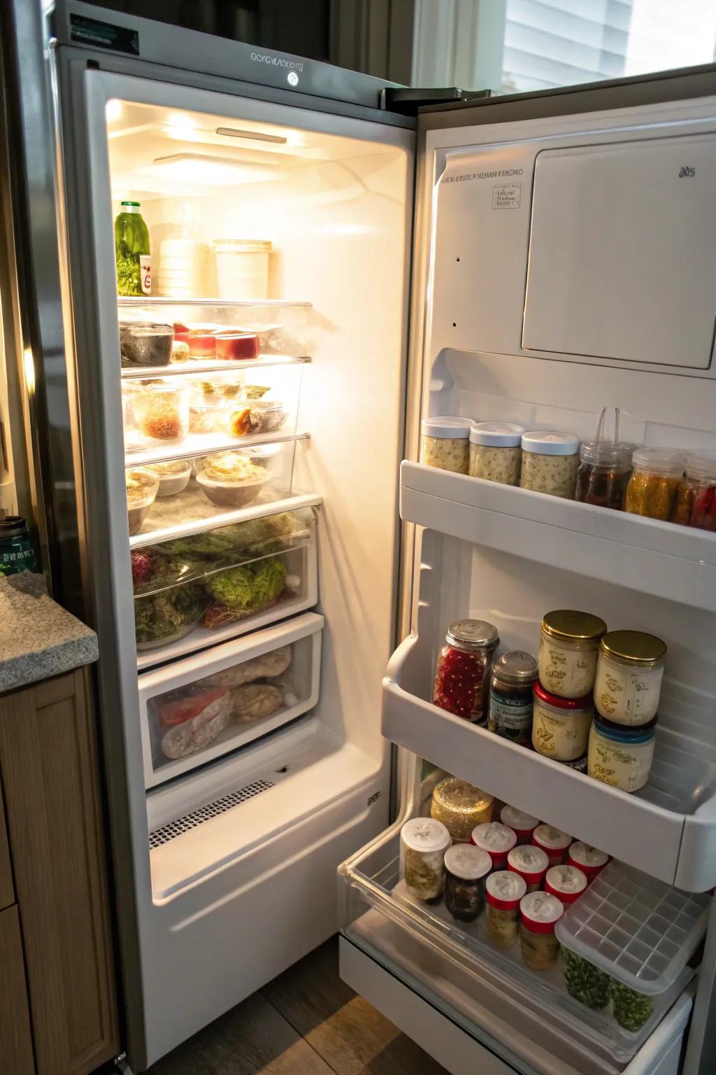 A Lazy Susan brings small items within easy reach.