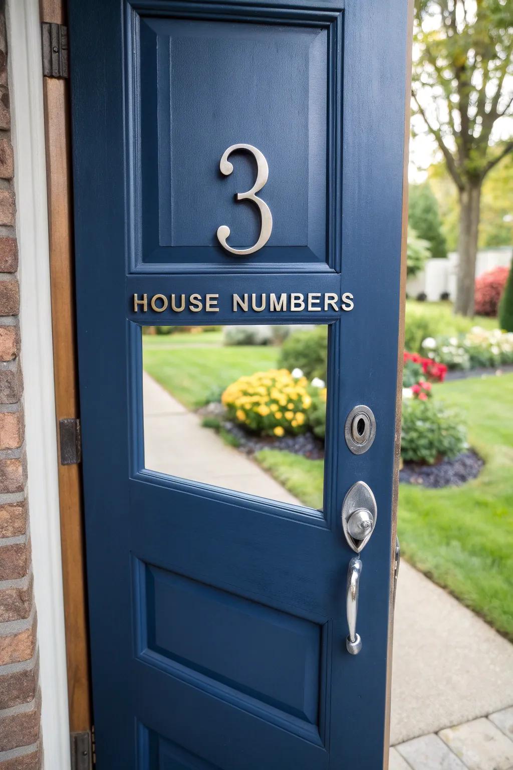 Fashionable domicile digits infuse a personalized highlight.