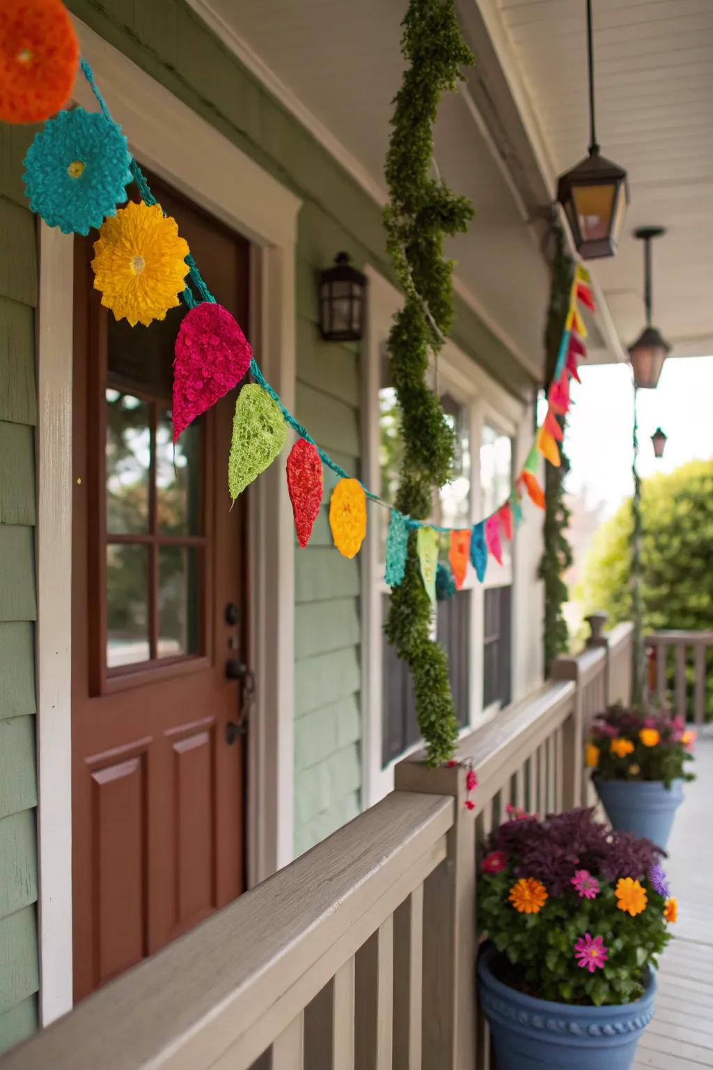 Felt decorations add a personal and playful element to your garland.