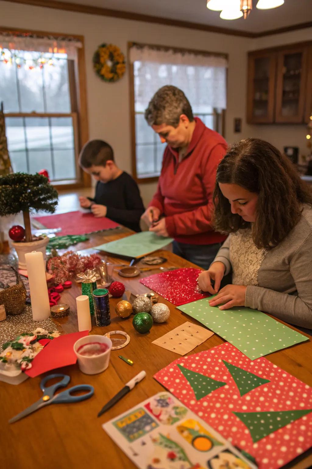 Creating holiday magic with custom decorations.