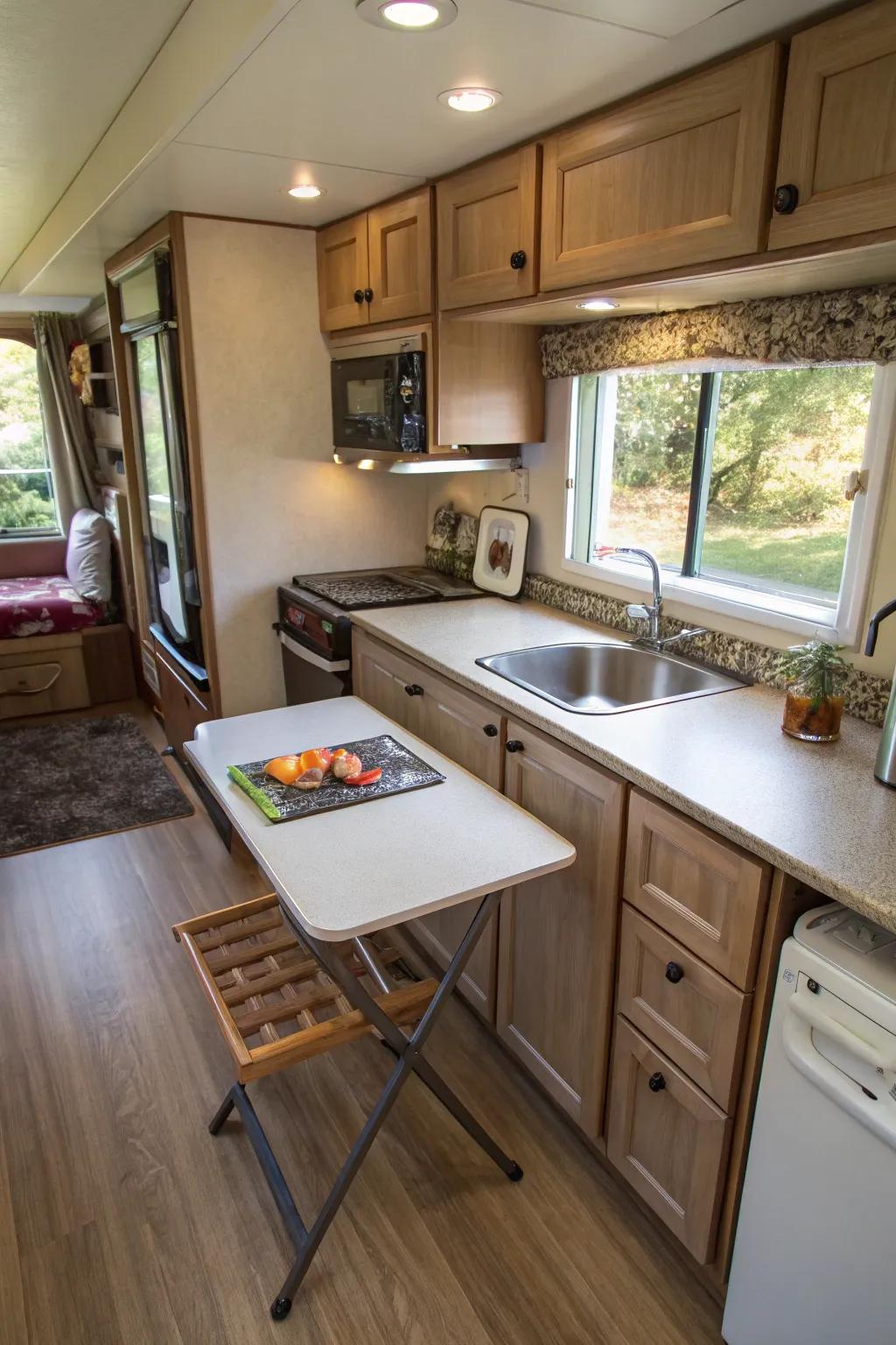 Smart furniture selections increase usability in tighter rooms.