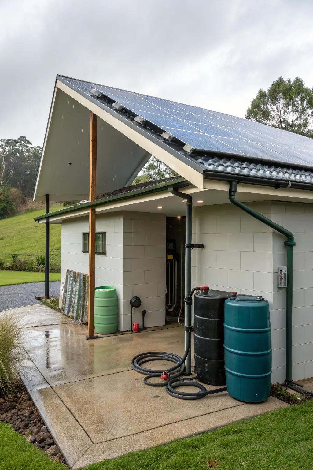 A strong garage that is Earth friendly.