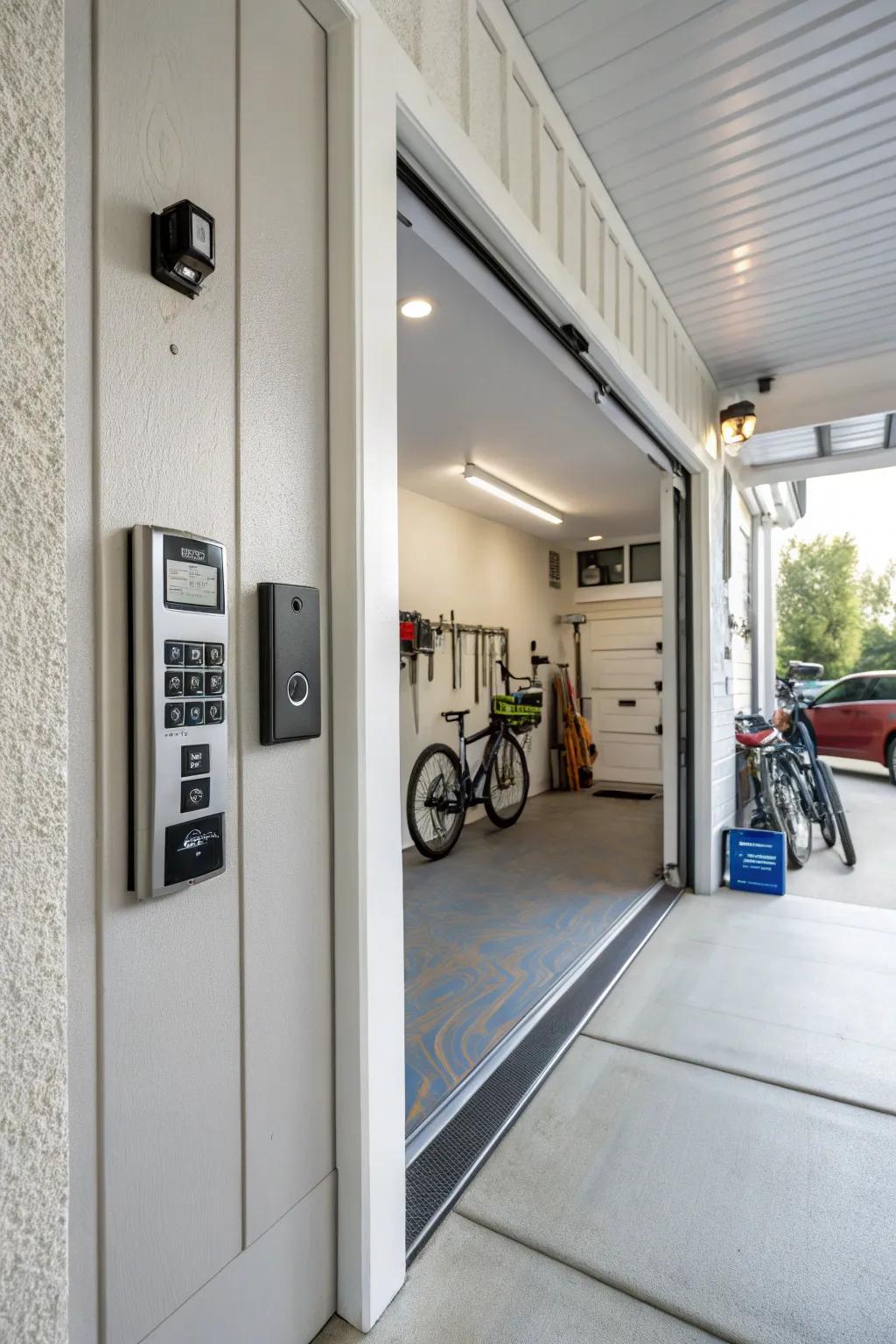 Smart technology adds convenience and a modern touch to your entryway.