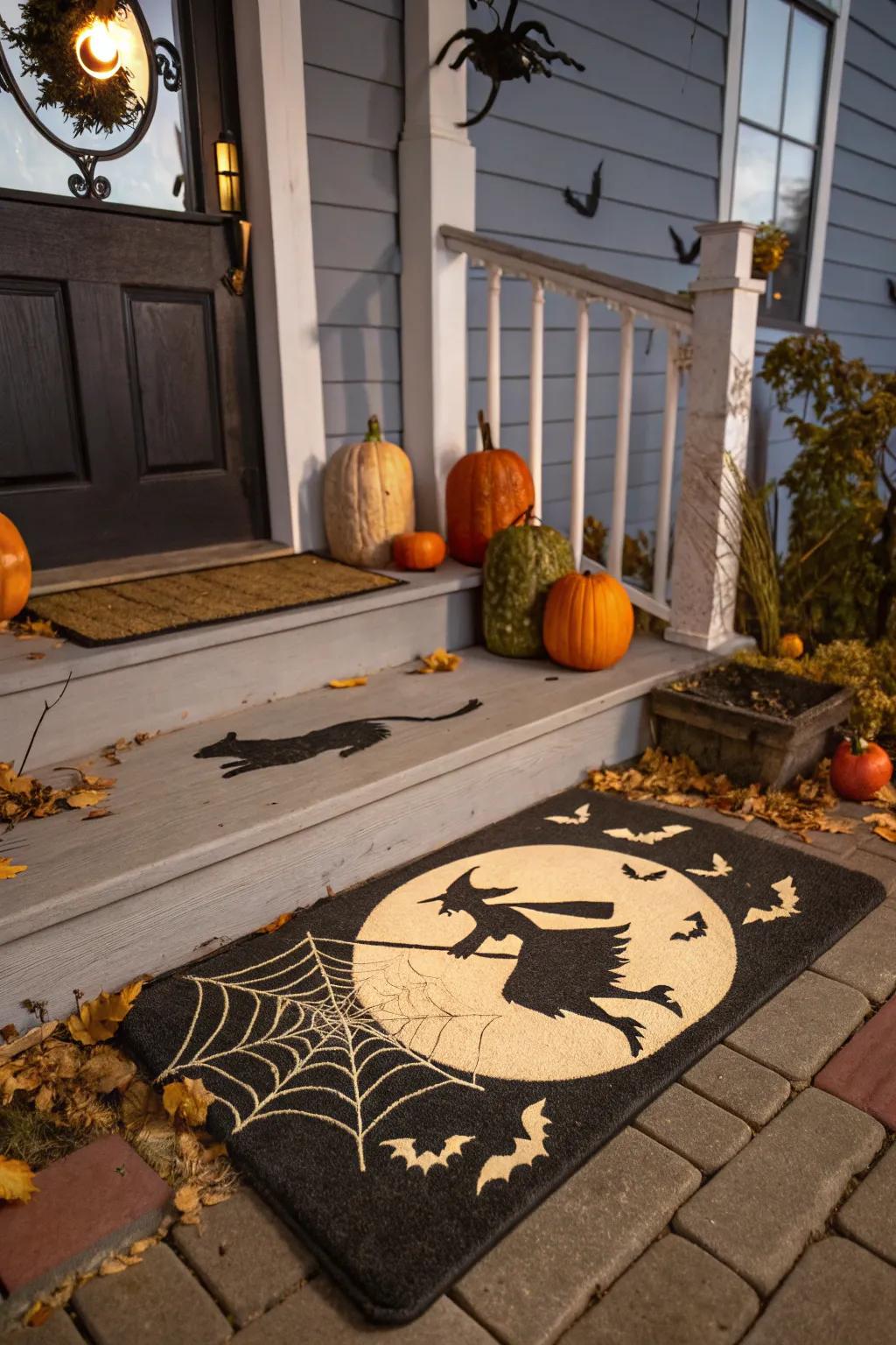 A full moon design conjures up Halloween magic.