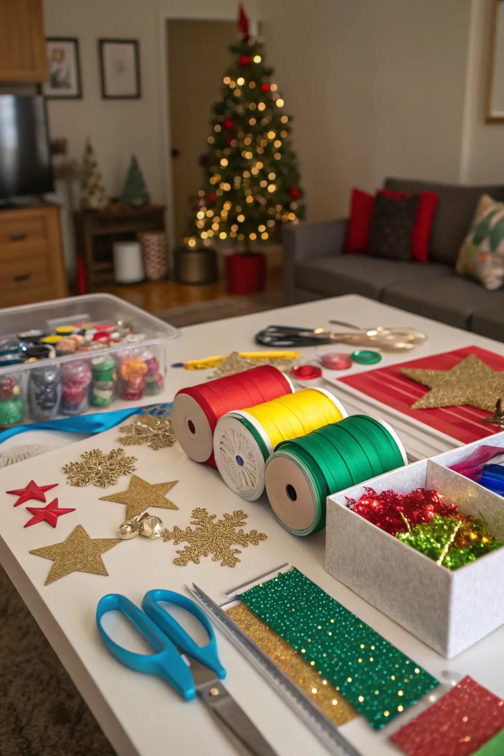 Unleash creativity with a holiday crafting night.