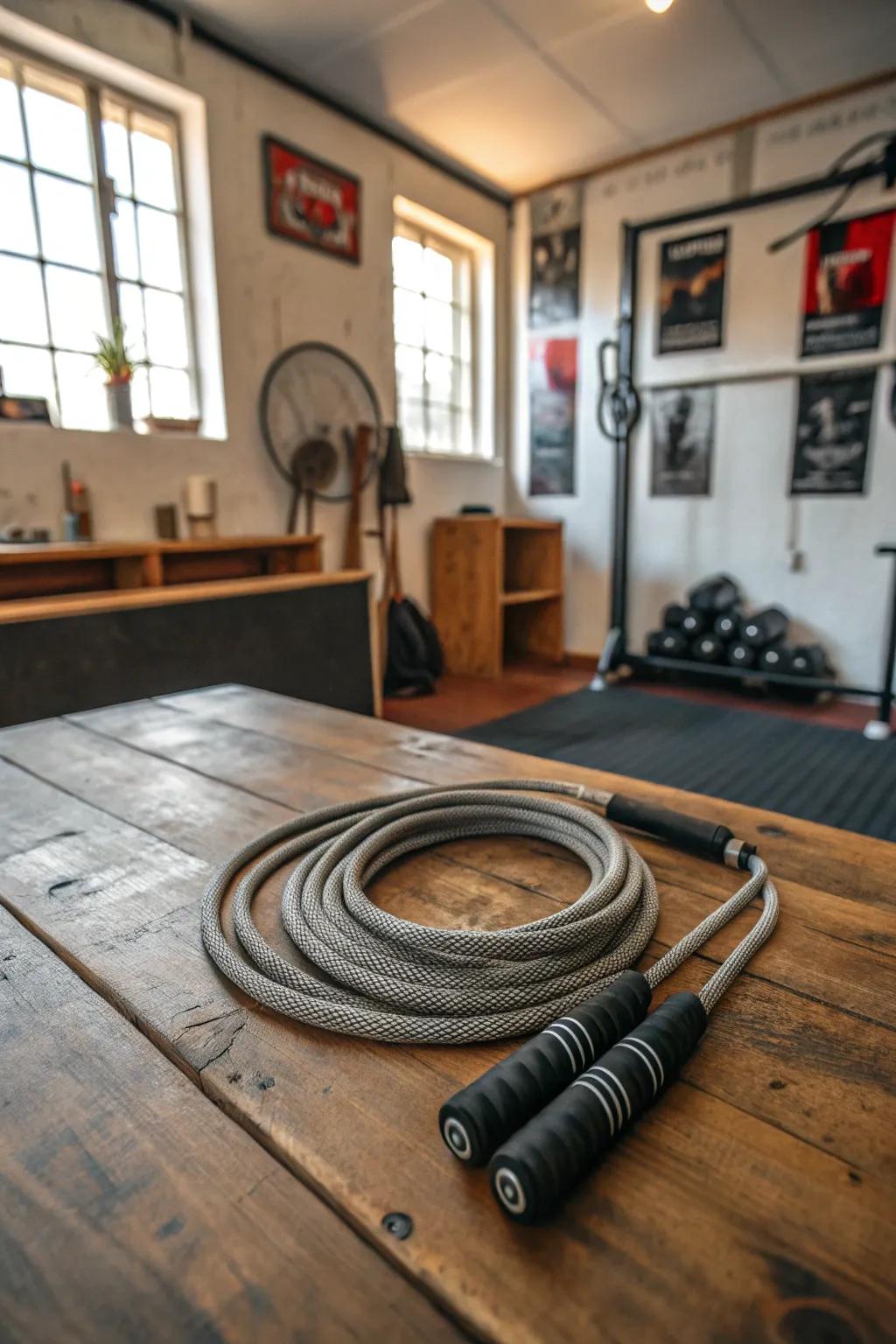 Leaping Cord: An enduring cardio choice.