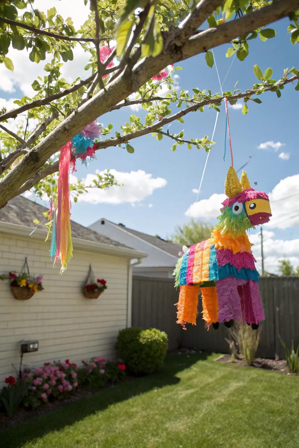 A DIY piñata brings fun and laughter to your party.