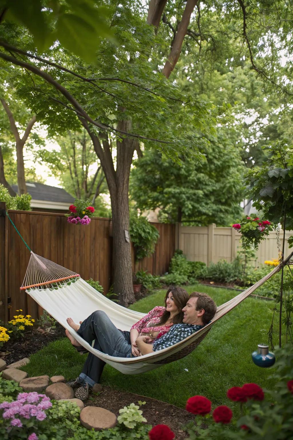 A swing bed that's super relaxing.