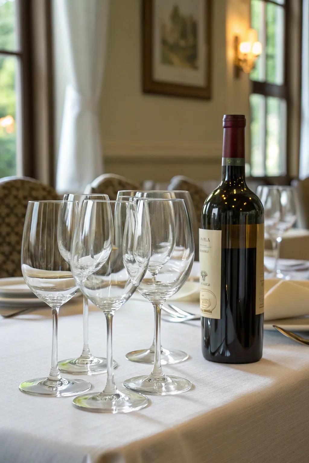 Elegant drinking set, perfect for toasting new beginnings.