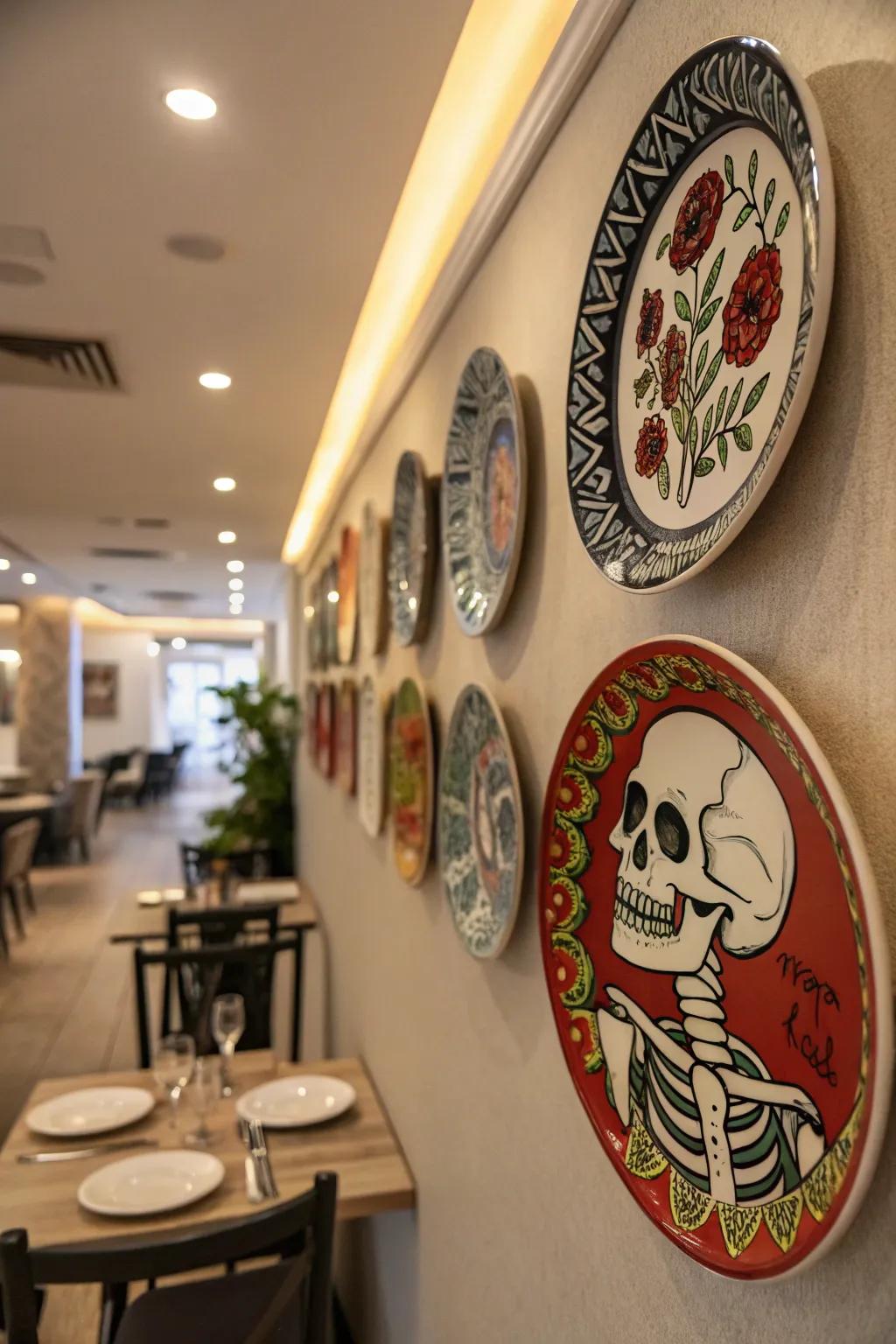 A ghoulish gallery of plates for Halloween.