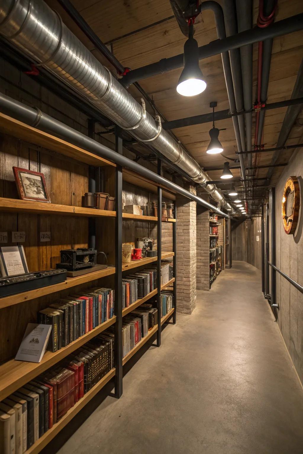 Functional pipes as accents.