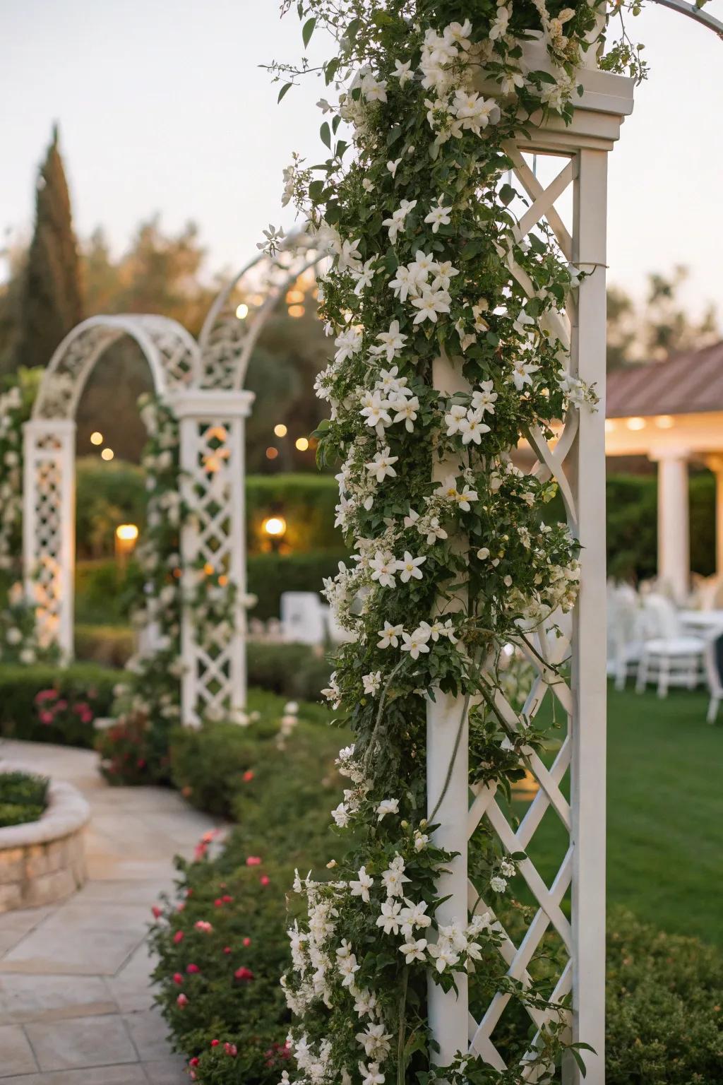 Express creativity with blossom-shaped living art on a frame.