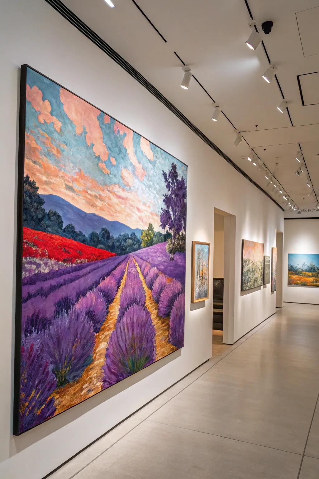 Lavender with a turn, for those who adore unexpected artistic amazements.