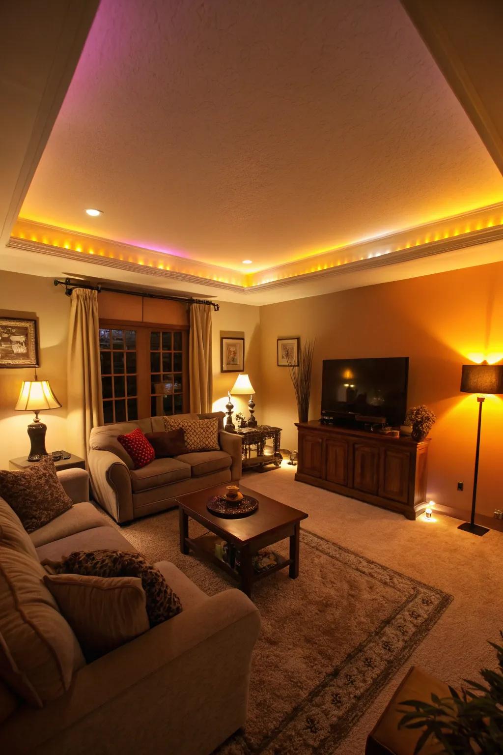 Color temperature can significantly alter the mood of your area.