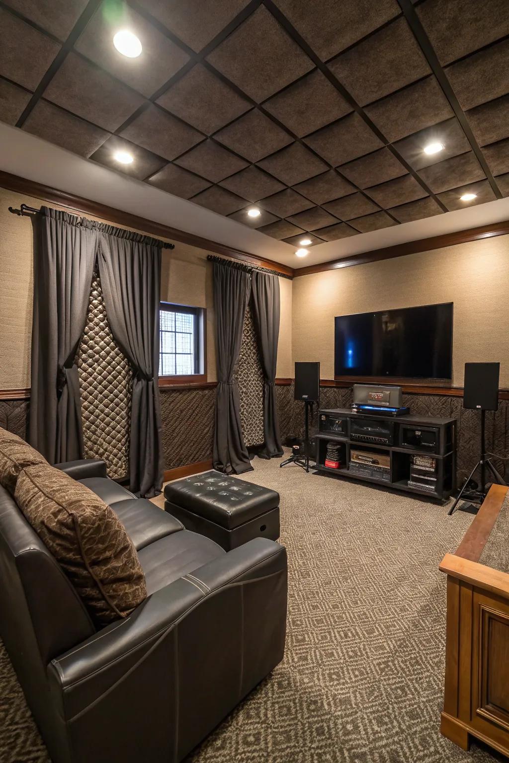 Keep your man cave activities confidential utilizing effective sound-deadening.