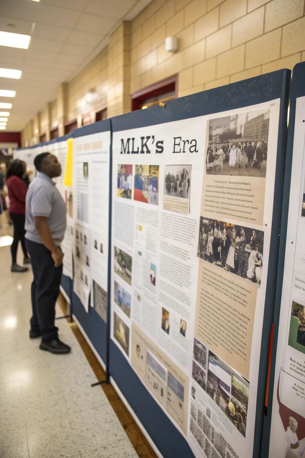 A timeline illustrates change and ongoing efforts since MLK’s time.