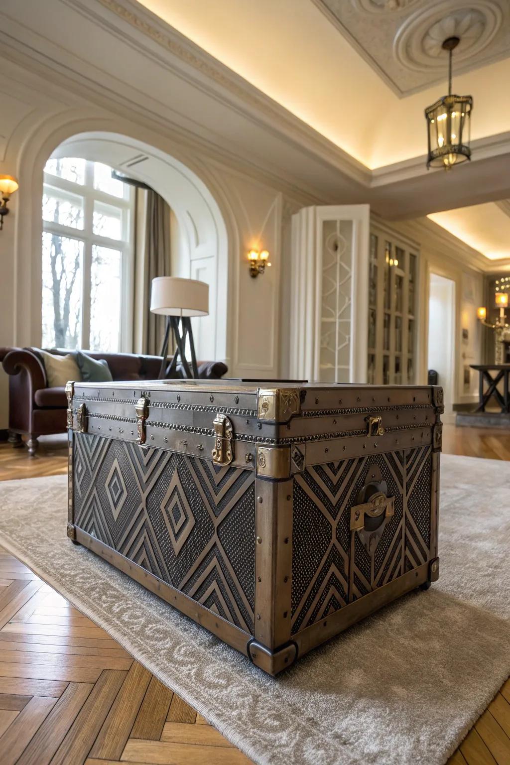Art Deco designs emanate timeless sophistication.