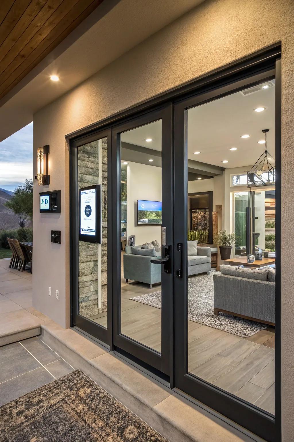 Smart entrances providing convenience at your fingertips.