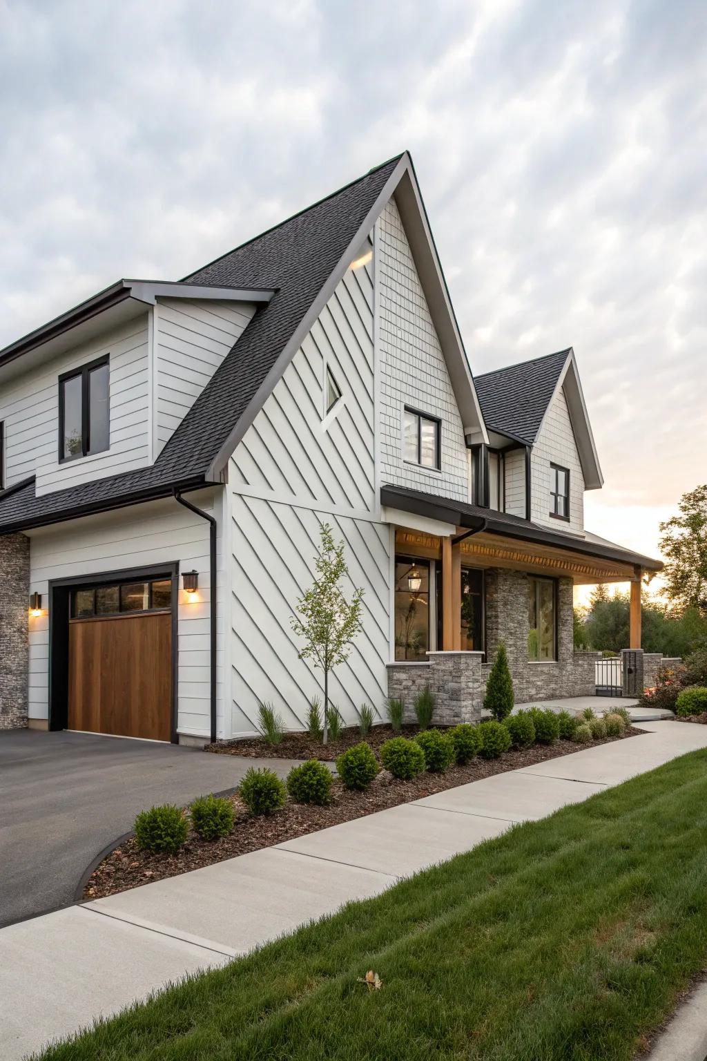 Unique peak designs can add character and interest.