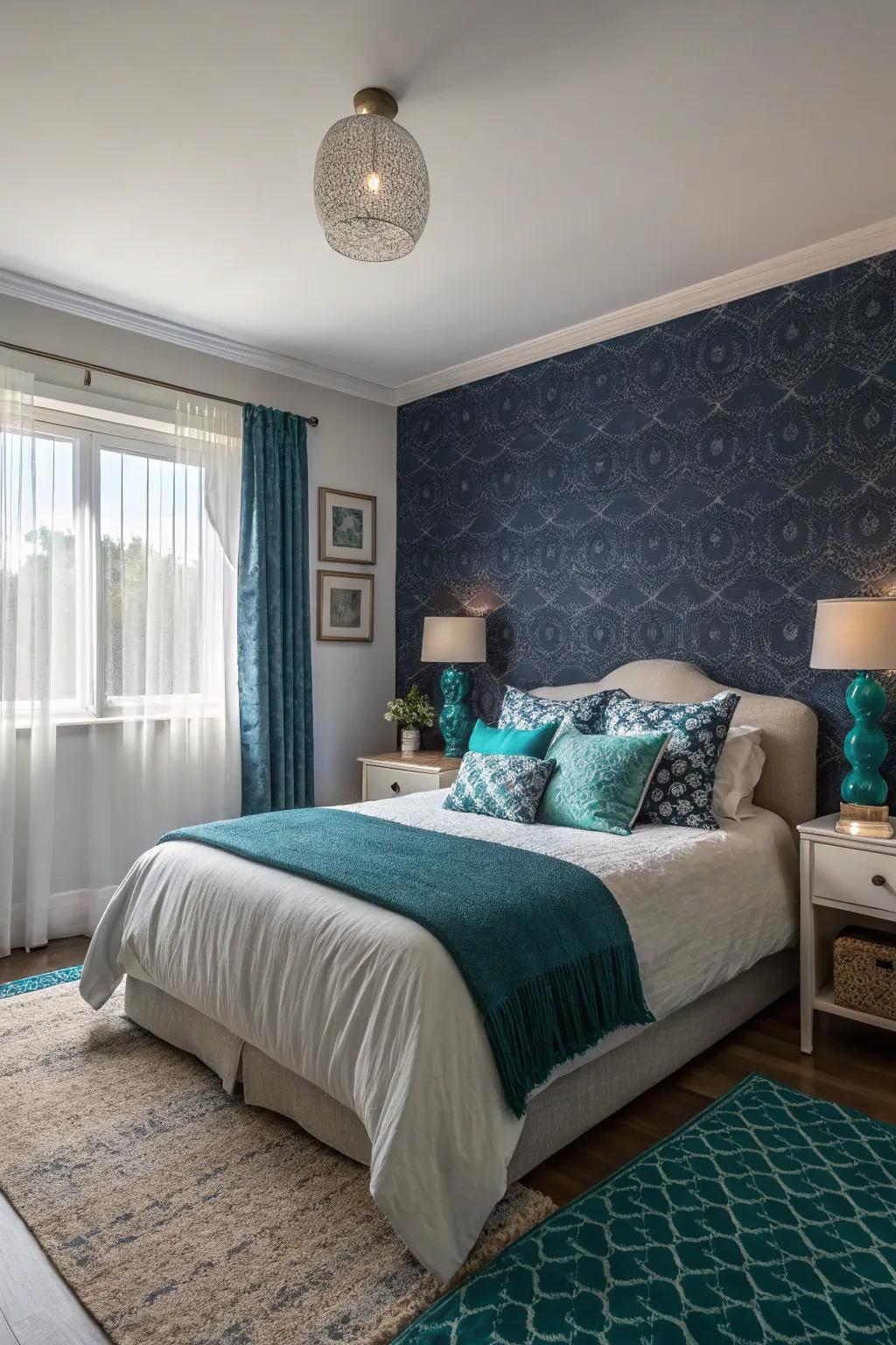 Textured wall covering appends dimension and interest to any room.