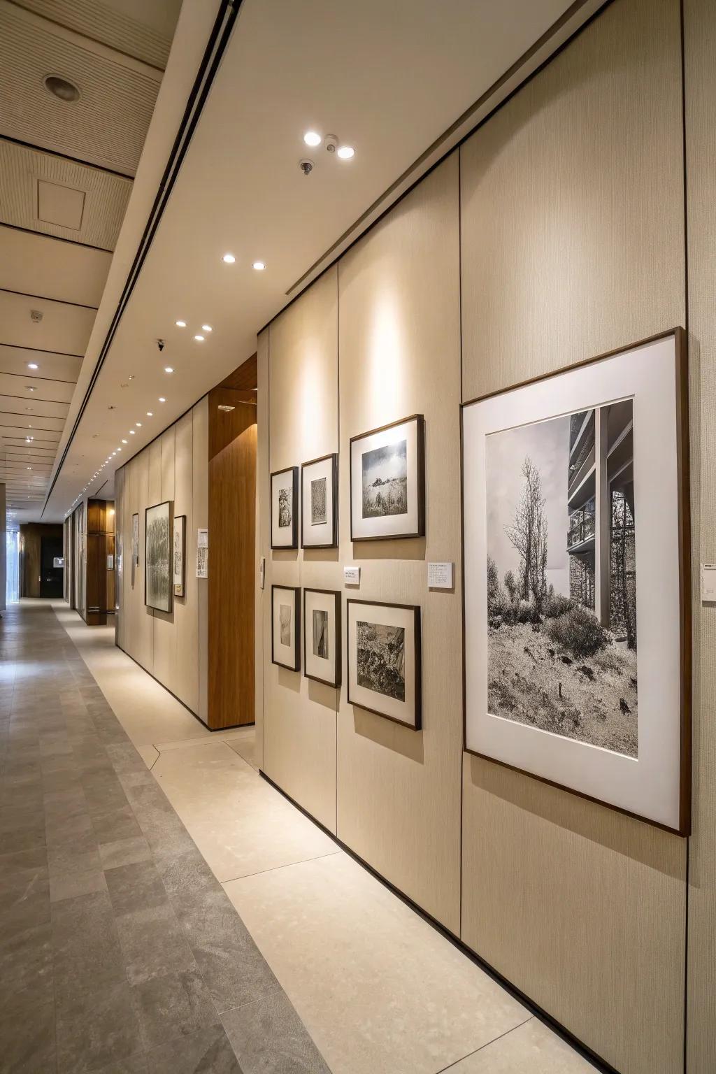 Monochrome art offers timeless elegance.