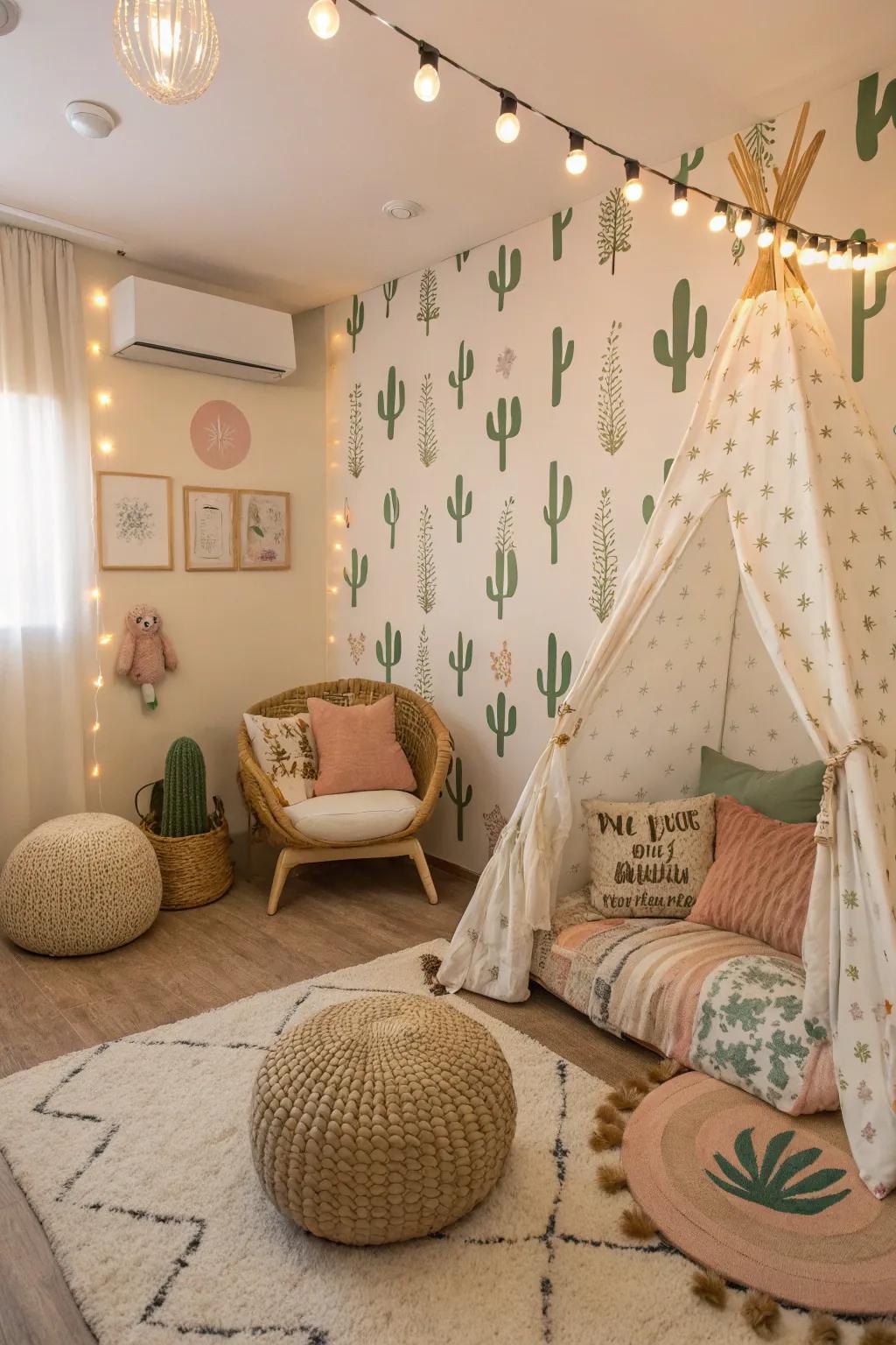Uncover tranquility within a desert-inspired nursery.
