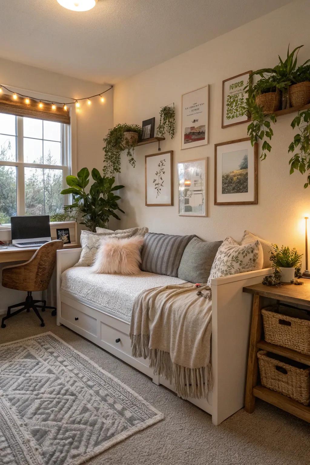 A lounger provides laid-back versatility in the office.