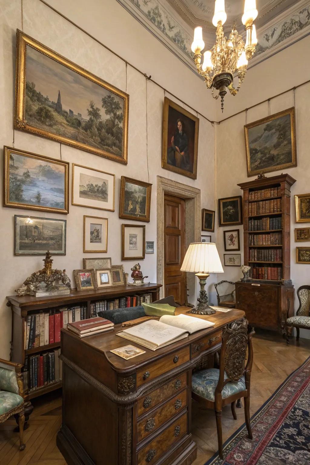 Refined charm with ornate frames