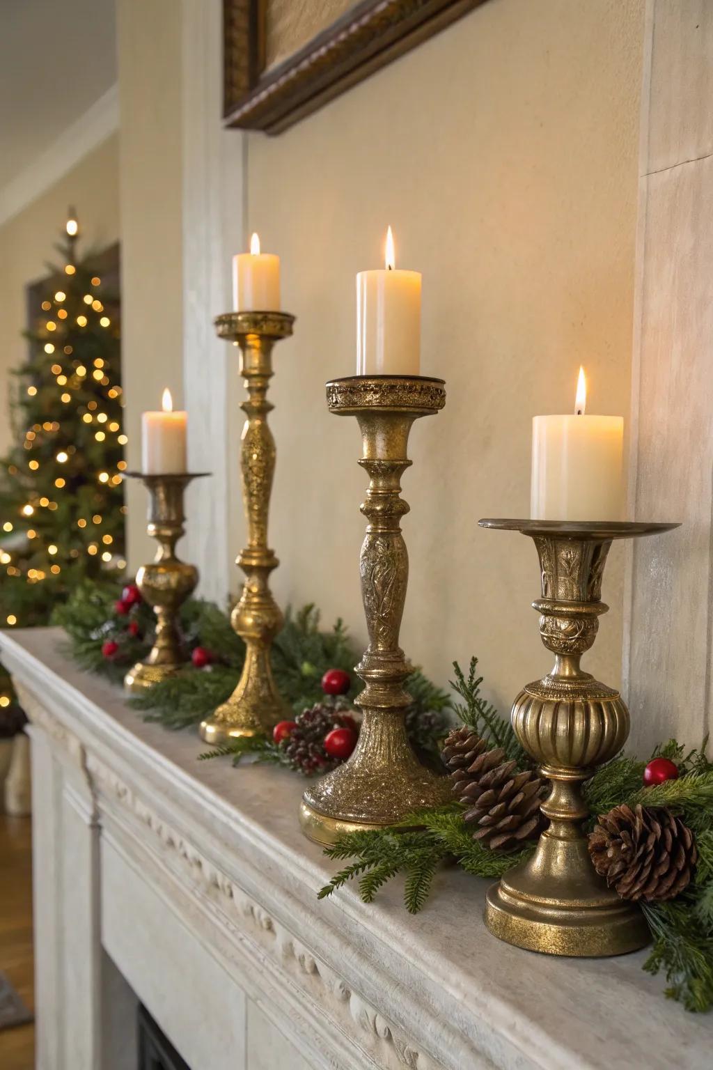 Stylish candle owners bring old-world refinement to decor.