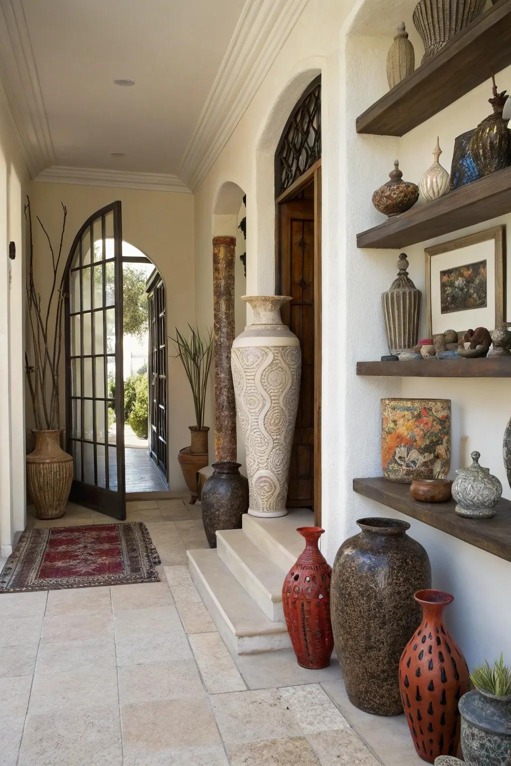 Height differences in decor inject visual fascination and vibrant flow.