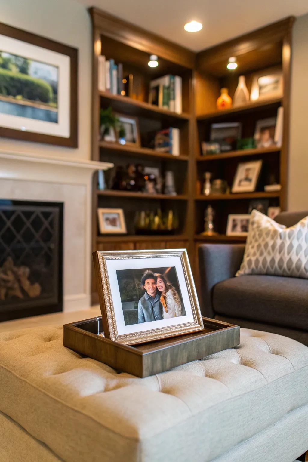 Make it personal with a cherished shot.