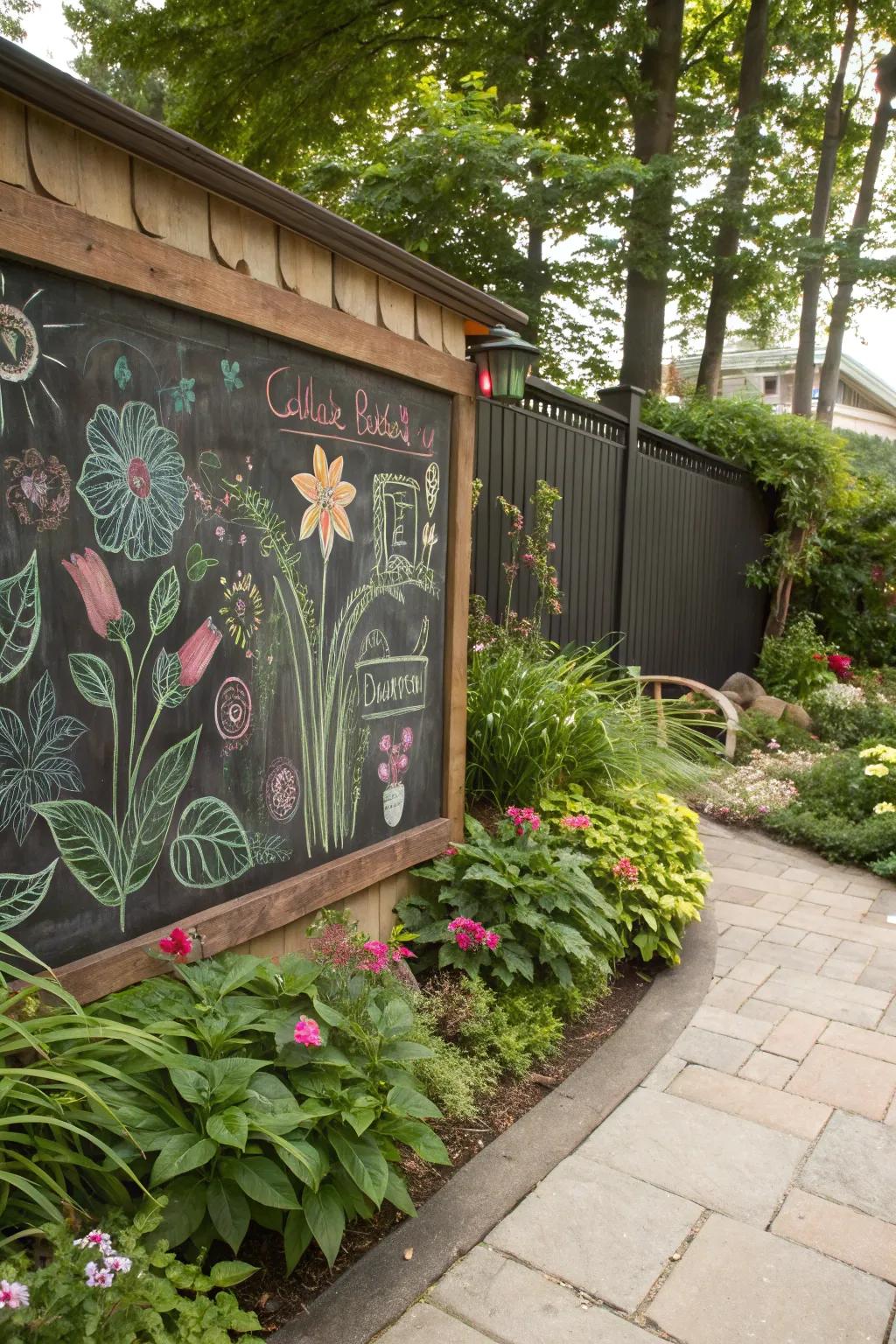 Interactive boards invite creativity and interaction.