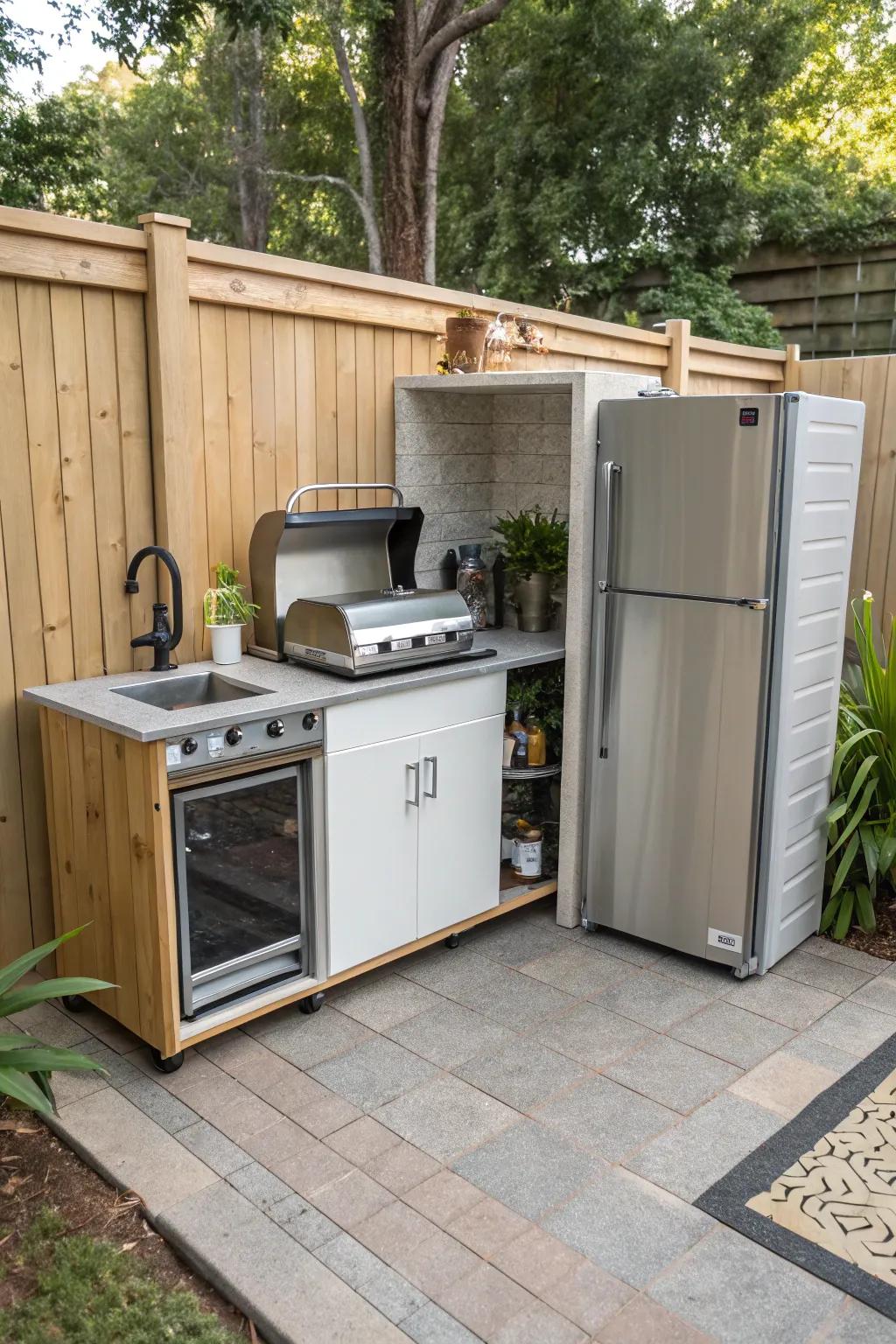 A small kitchen can pack a punch.