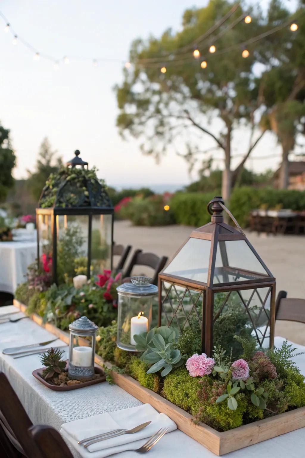 Distinctive centerpieces append personality together with appeal.