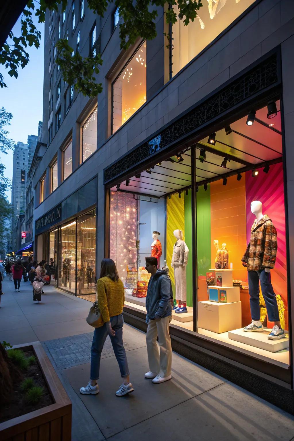 Vibrant window shows to impress and tell a story.