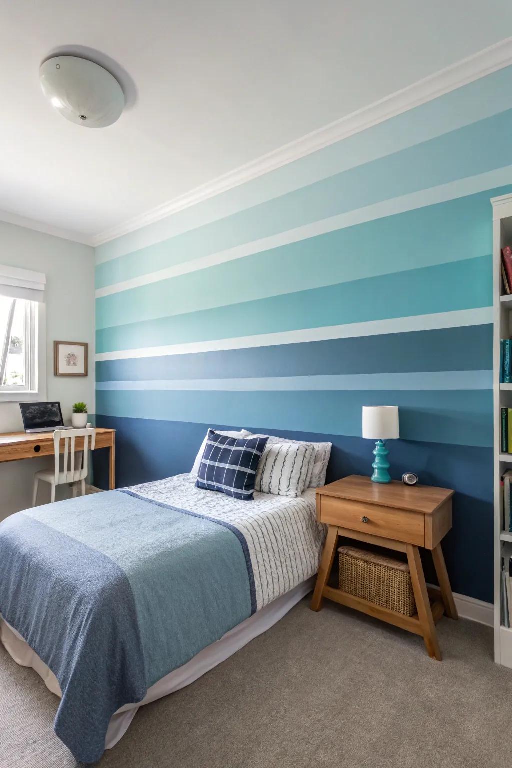 Graduated stripes offer a modern and visually striking look.