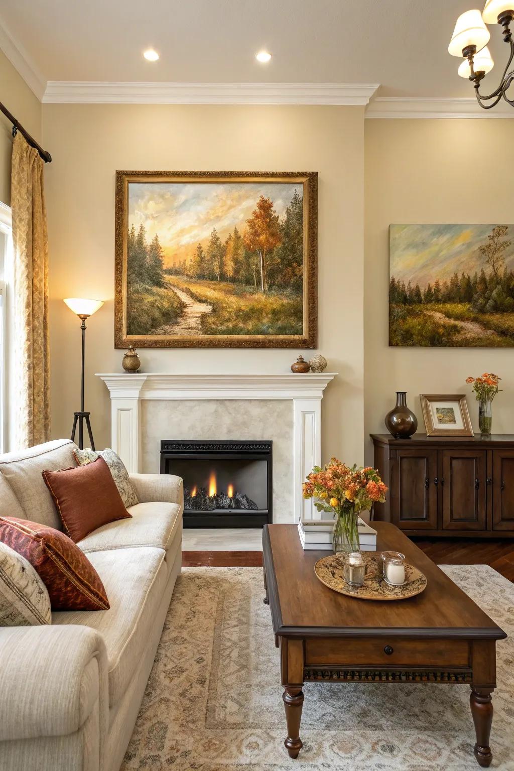 Hues that ignite emotions and warmth.