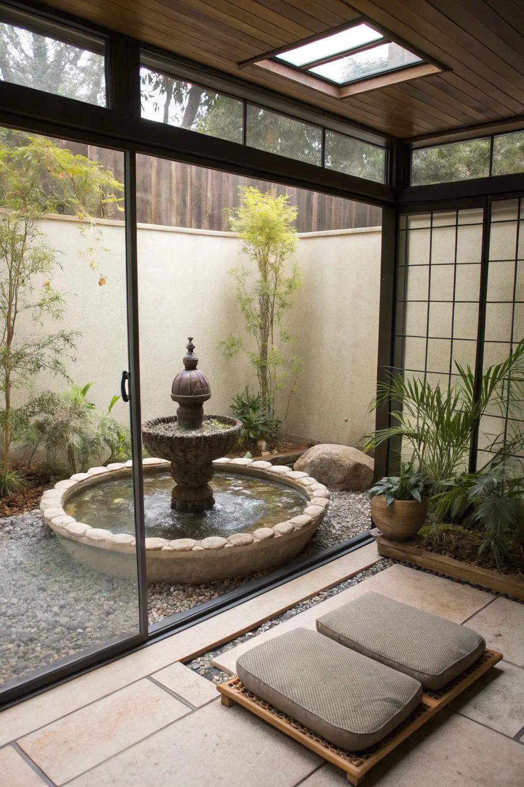 Find your peace in a retreat with calming things.