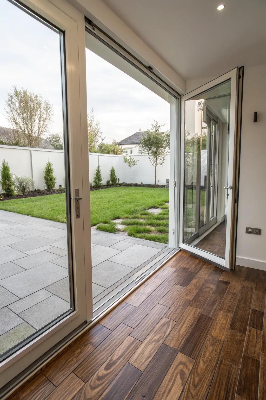 Seamless transitions cultivate a cohesive living area.