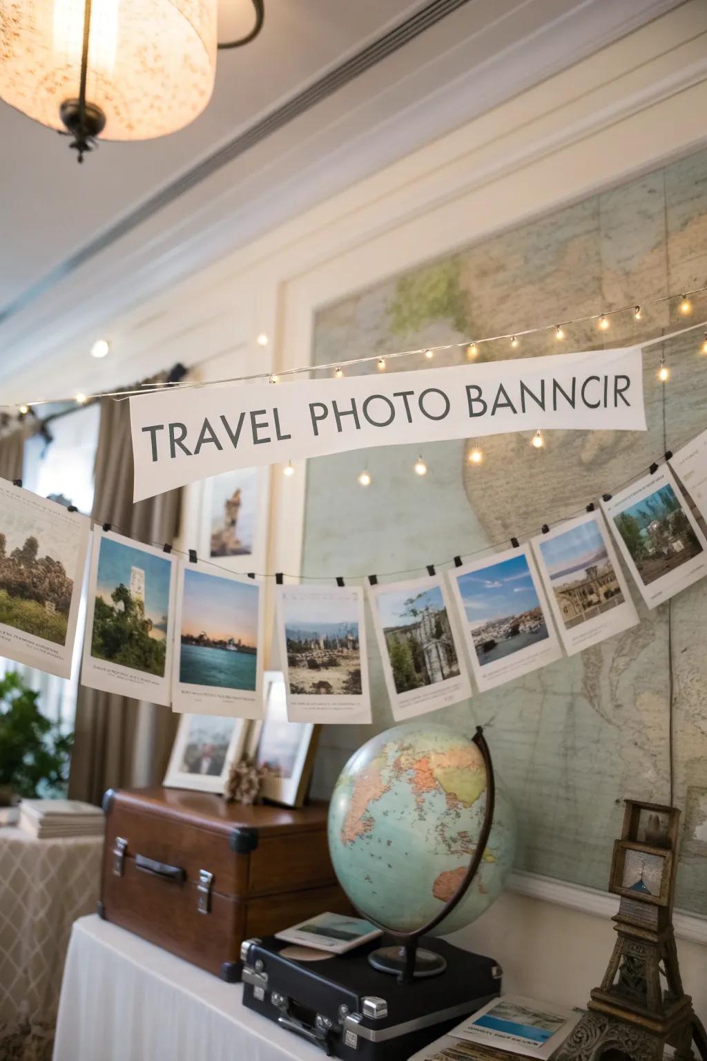 A journey card display with a wanderlust vibe.