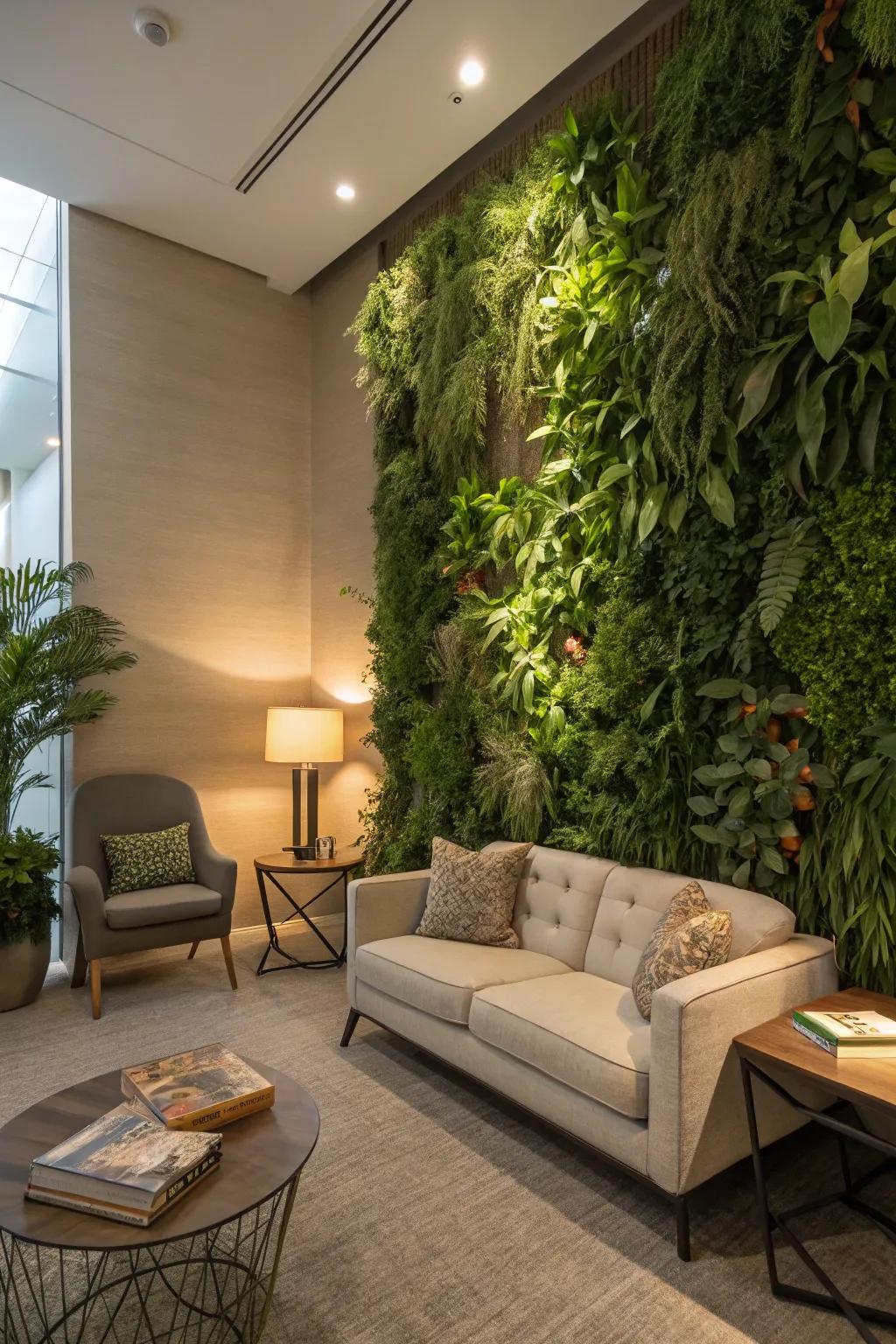 With plant room dividers, naturally define spaces.