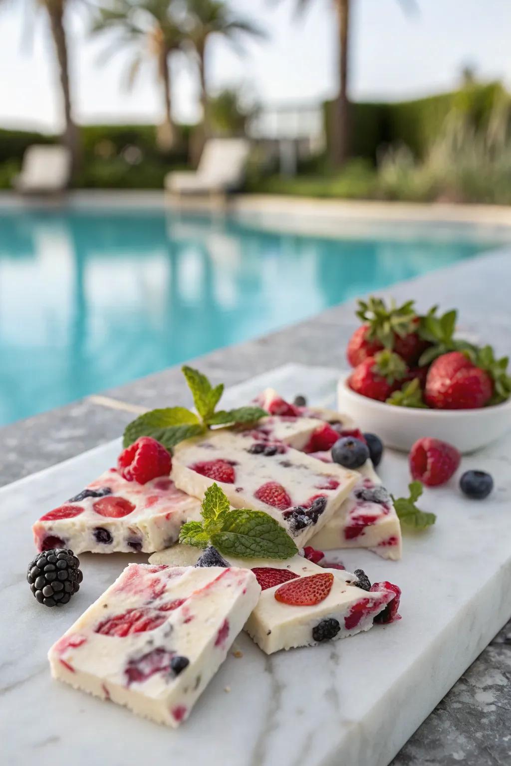 Keep cool with a healthy yogurt dessert.