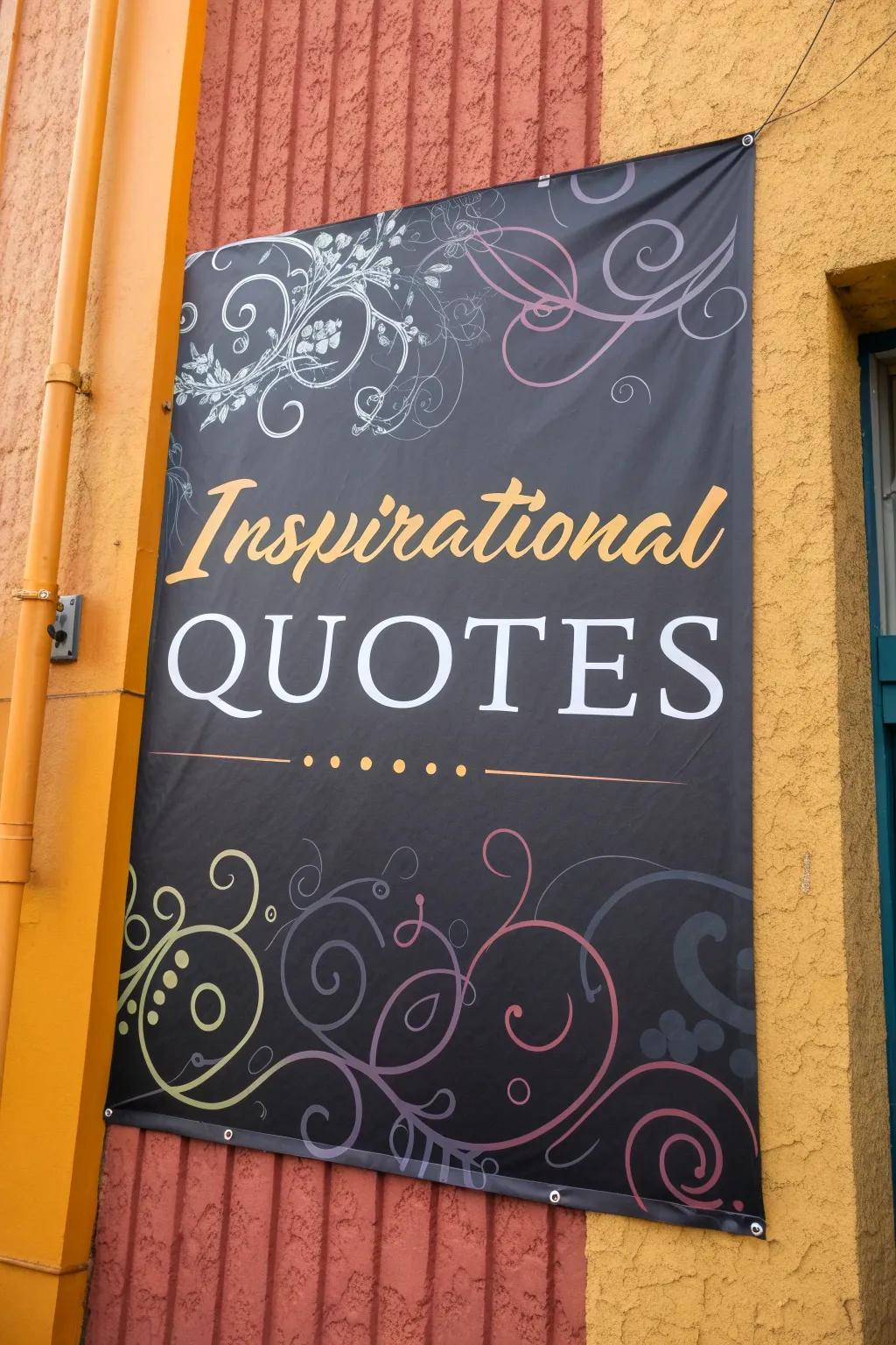 Quote wall art provides daily doses of inspiration.
