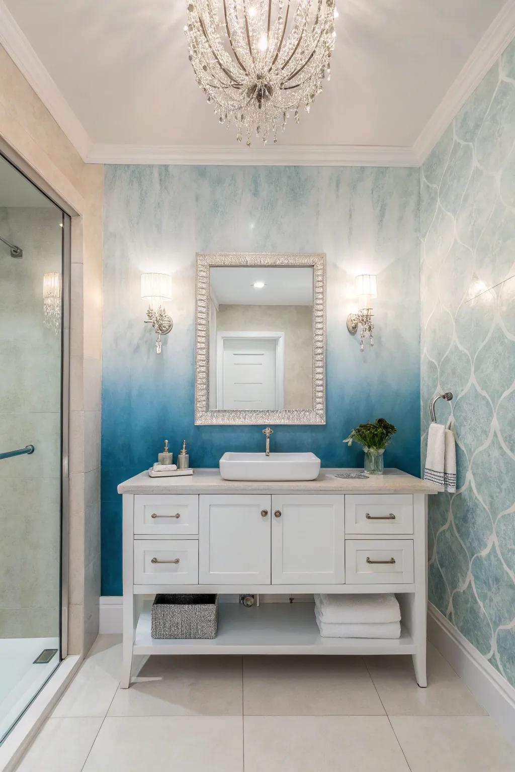 Graded tint surfaces offer a soothing shift.