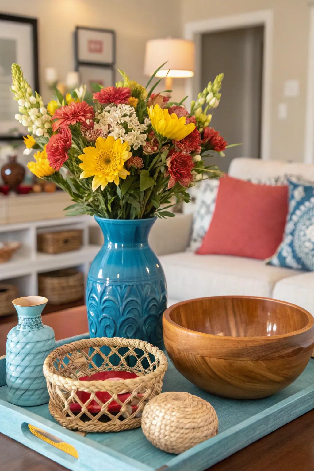 Contrast can make your items pop and draw attention.