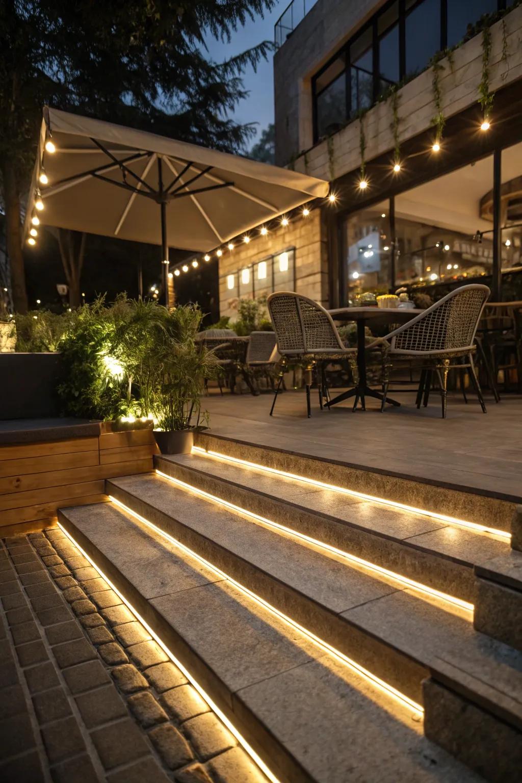 Concealed LED strips offer a polished, modern illumination resolution.