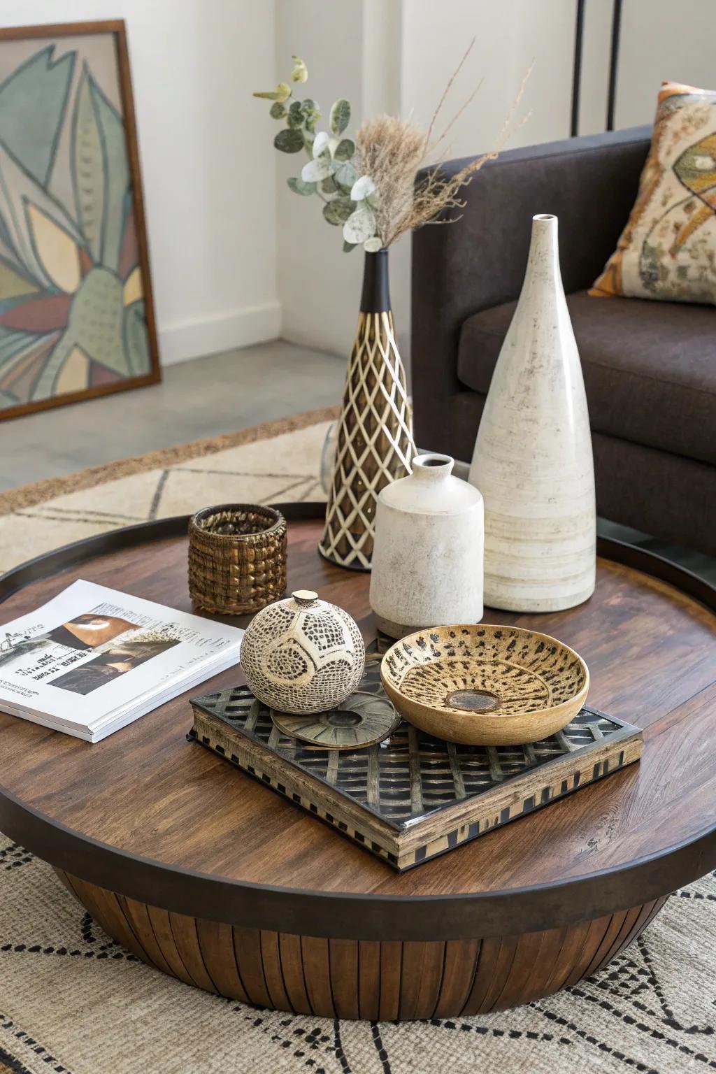 Unconventional shapes introduce a surprising element.