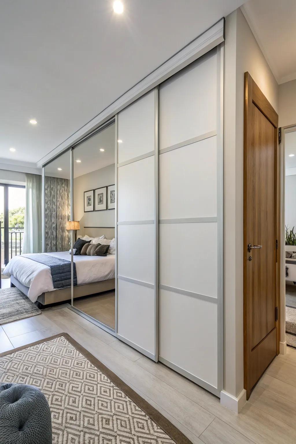 Smooth integration using complementing shades.