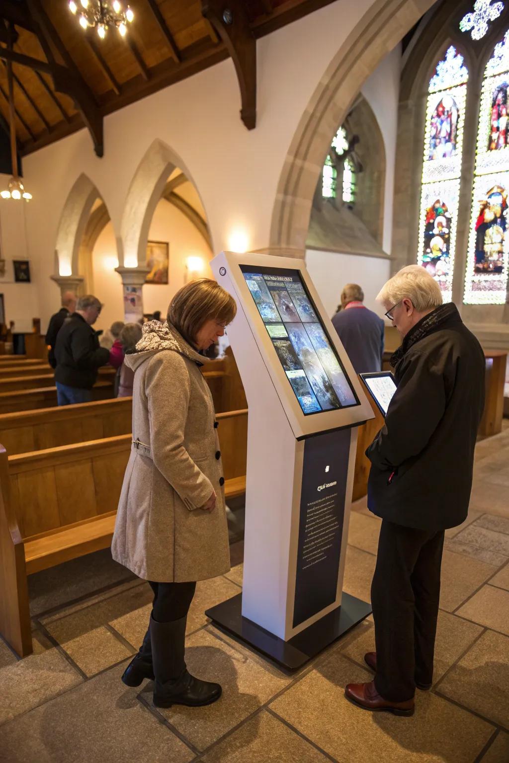 Digital displays providing dynamic information and engagement.